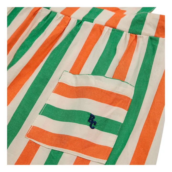 Bobo Choses Robe Pinafore Rayée | Ecru
