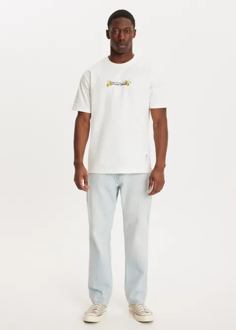 T-shirt met print capri off-white (WIT.O)