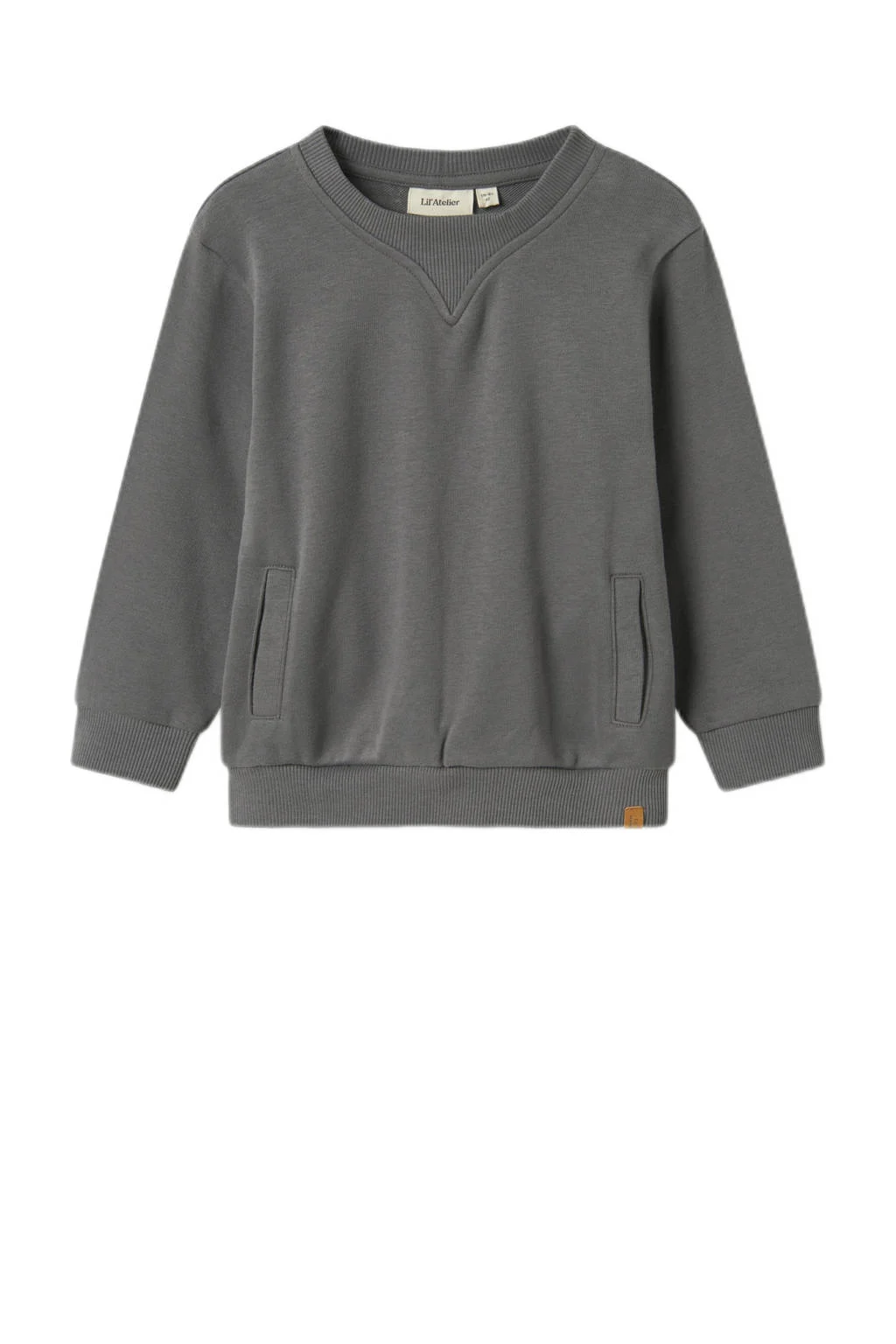 LIL' ATELIER MINI sweater grijsbruin