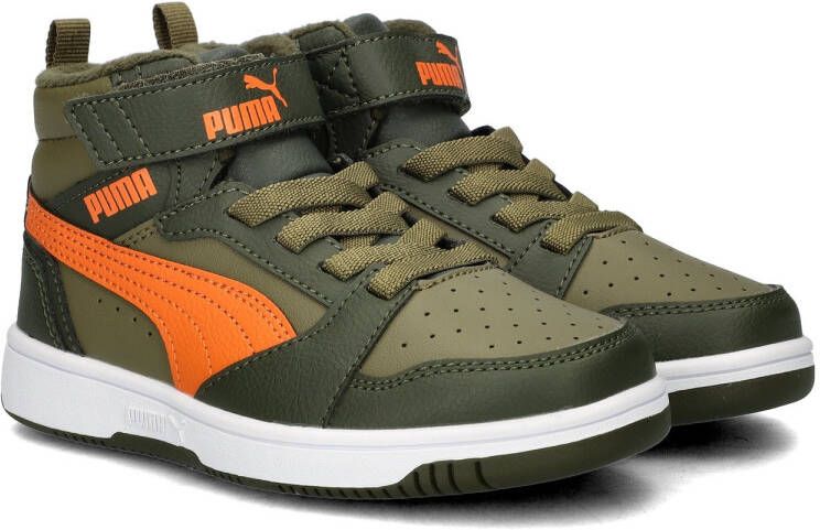 PUMA Rebound V6 Mid WTR AC+ PS Unisex Sneakers Dark Olive-Maple Syrup- Olive