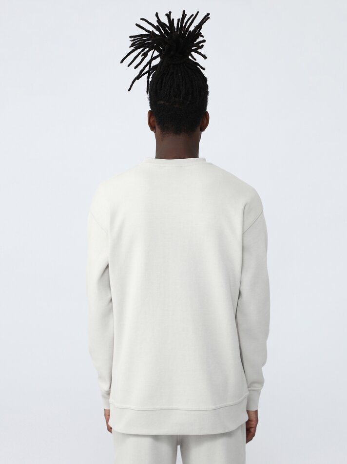 Moletom piqué básico - Off-white