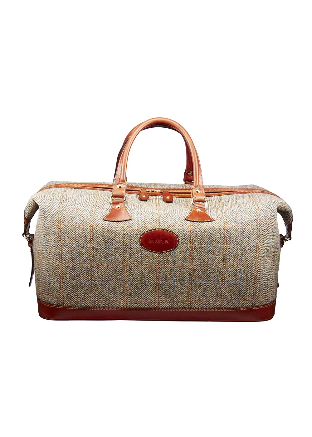 SAC LUDLOW CUIR HARRIS TWEED