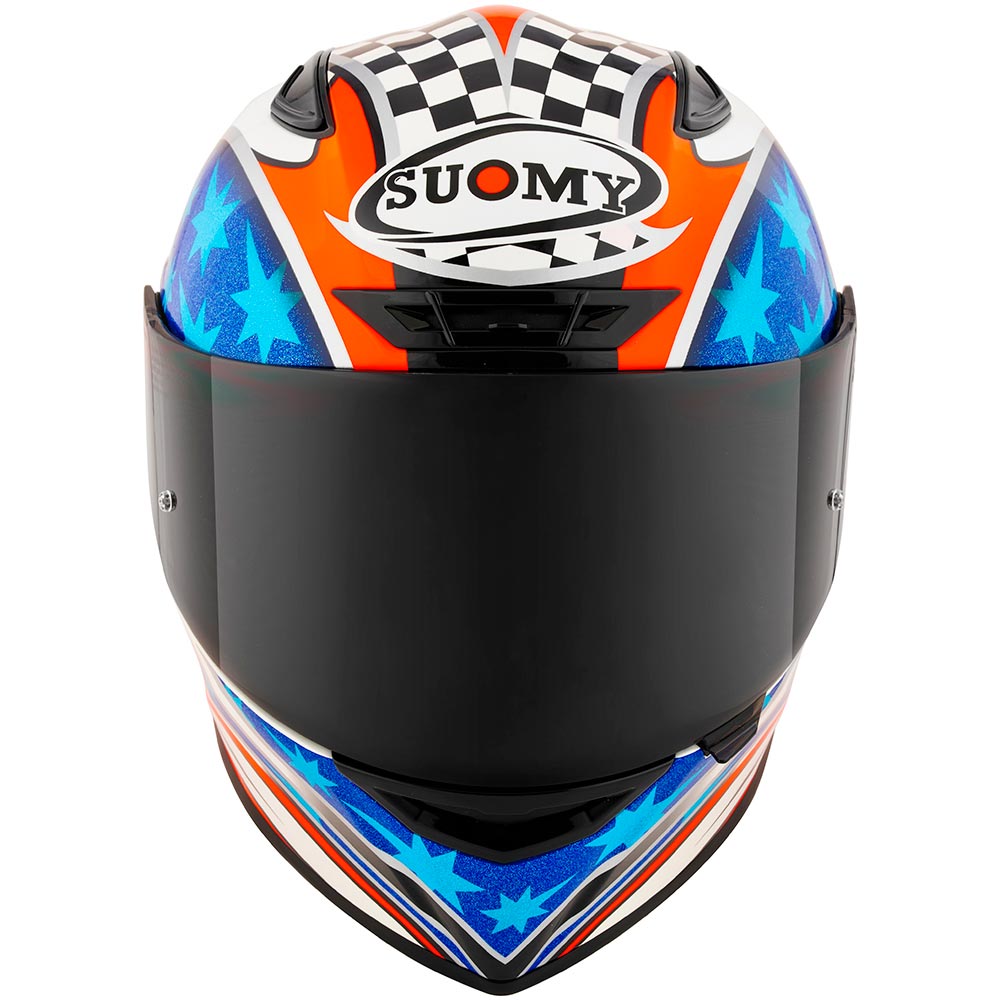 Suomy - Casque Track-1 Troy Bayliss Replica 2002 Blanc / Rouge / Bleu