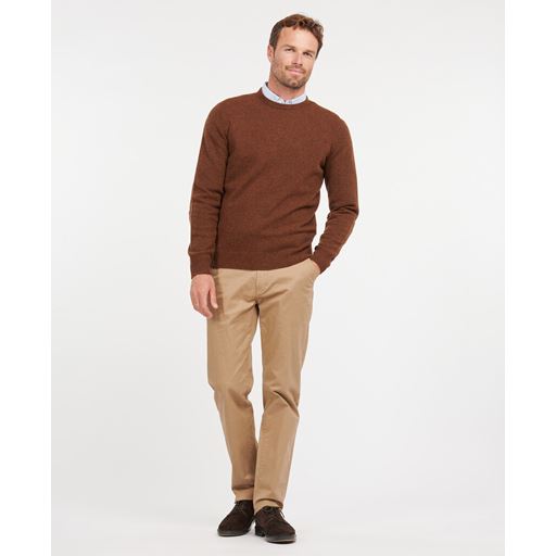 Barbour Essential Patch Crew Striktrøje, Brun, XXL