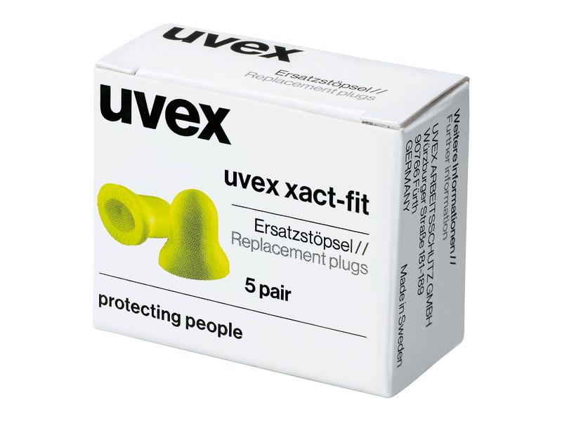 uvex Ersatzstöpsel zu xact-fit 5 Paar Ersatzstöpsel zu Uvex Gehörschutz xact-fit