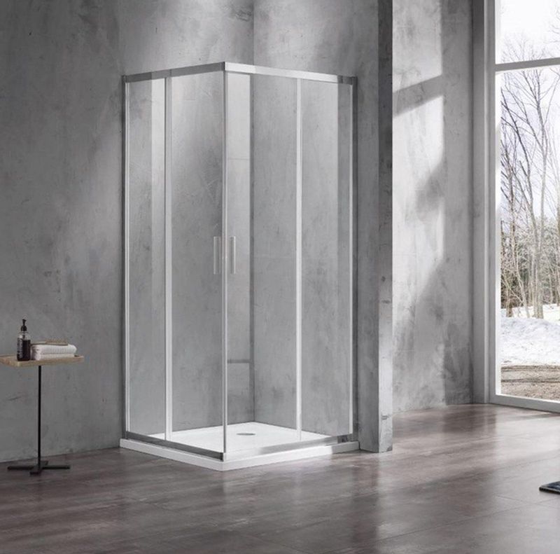 Saniclass - Casus - Douchecabine - Chroom - Helder Glas