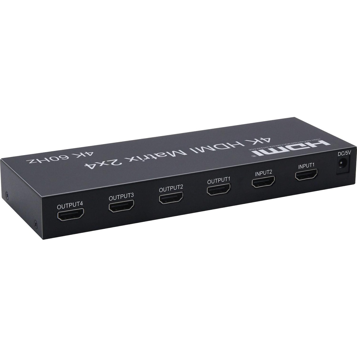 NÖRDIC HDMI Switch 2 til 4 med Audio Extractor, 4Kx2K i 60Hz, HDCP 2.2