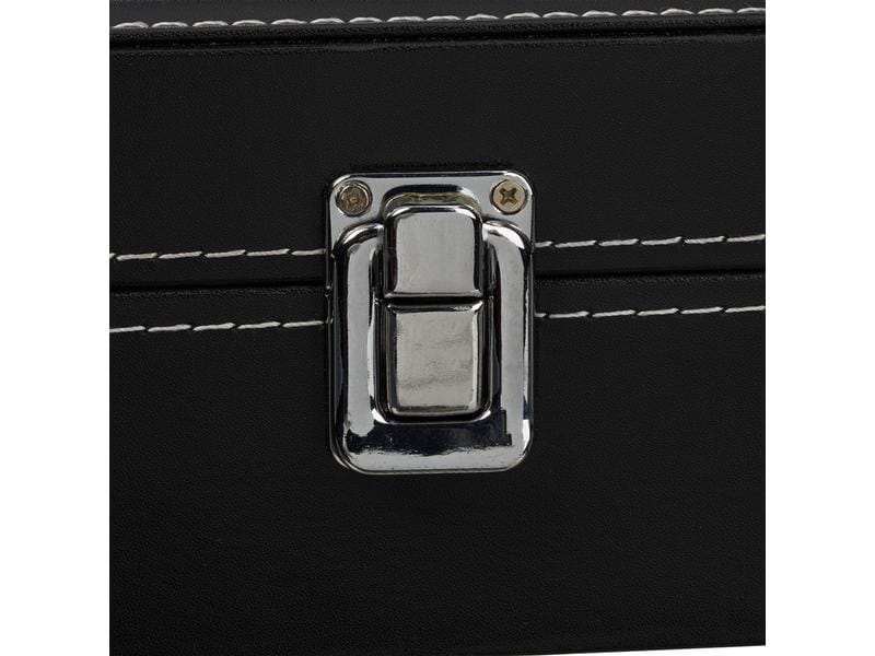 relaxdays Brillenbox für 8 Brillen 8 cm, Schwarz Brillenkasten