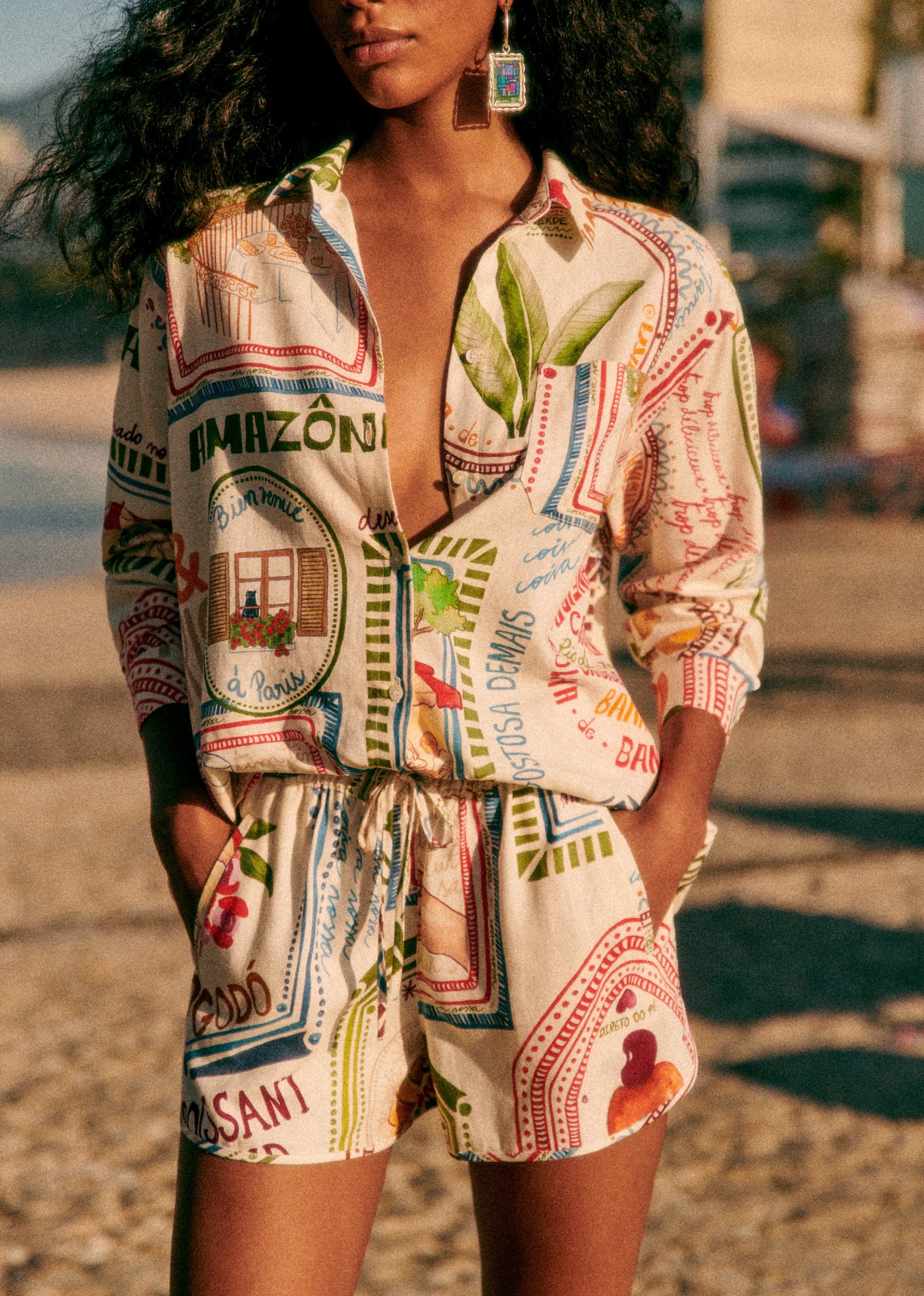 Chemise Max - Sézane x FARM Rio - Paris ama Rio - E-SHOP/CHEMISES & BLOUSES 5905306