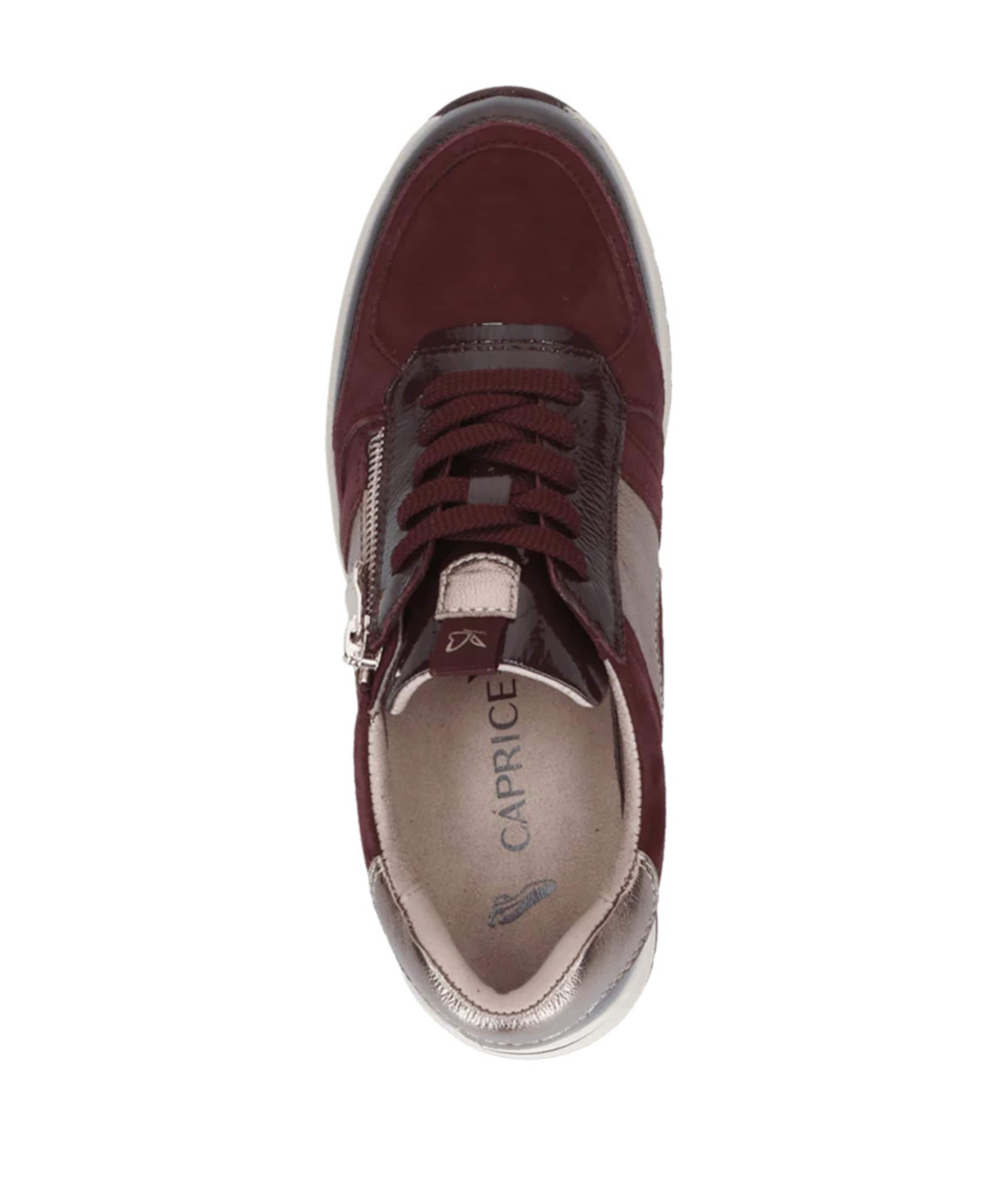 Caprice Lace-up dames sneakers bordeaux