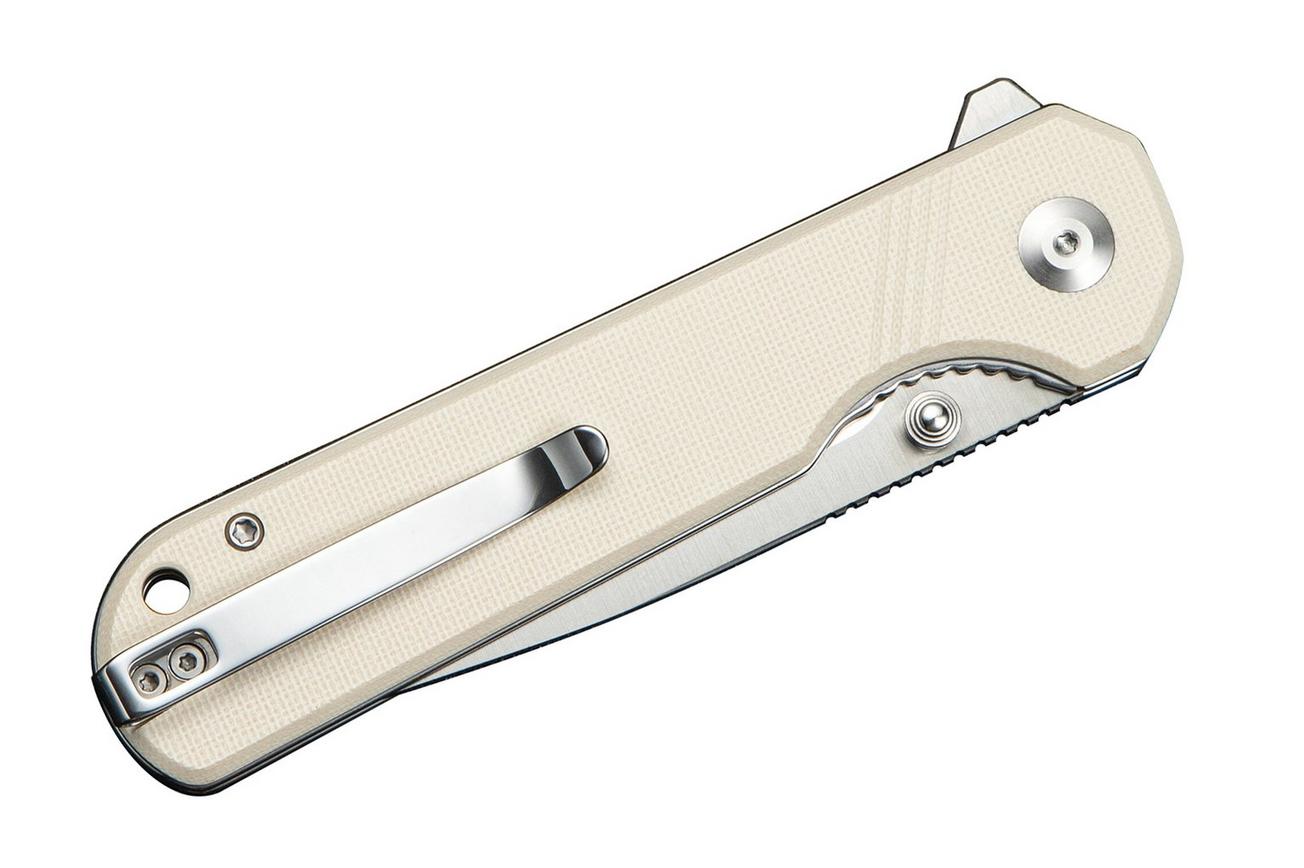 SENCUT Aetheris S24095-1, Satin Finished 9Cr18MoV, Ivory G10 zakmes