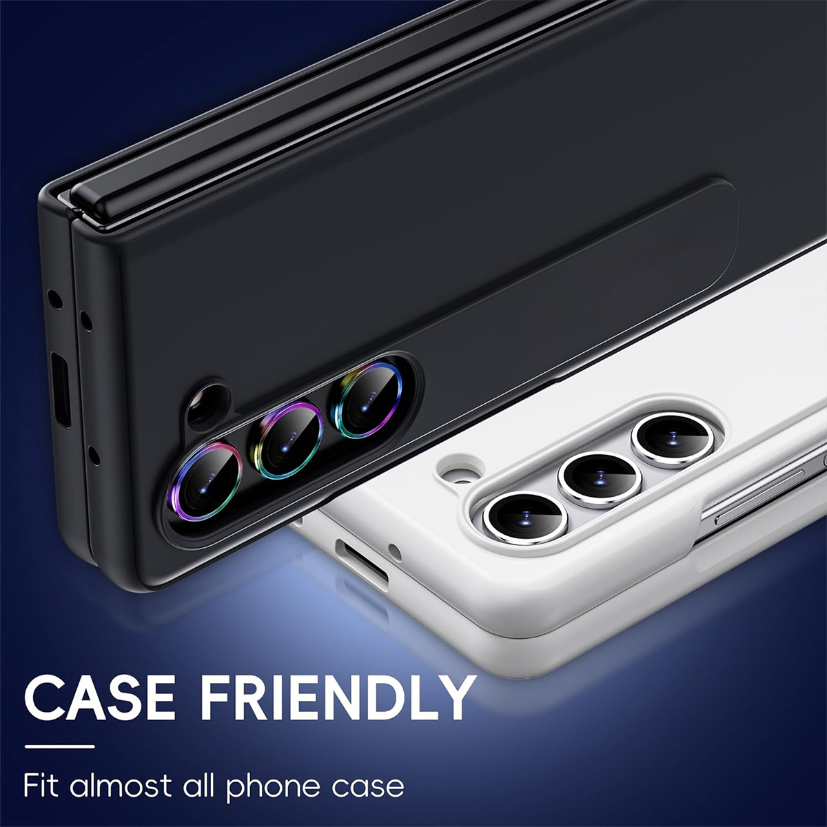 Samsung Galaxy Z Fold7 Kameraschutz Objektiv Ring Protector Abdeckung - Silber