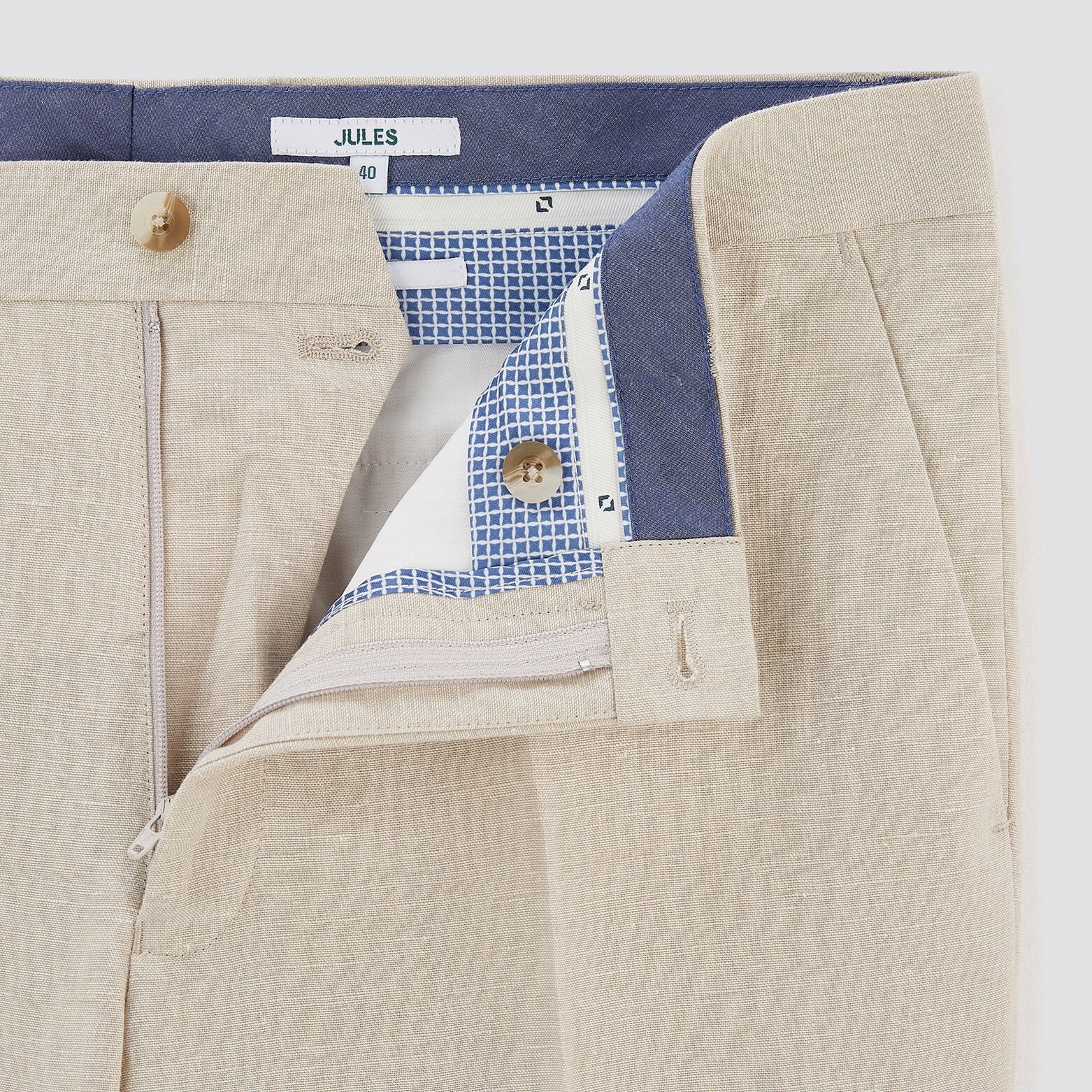 Pantalon de costume slim Beige