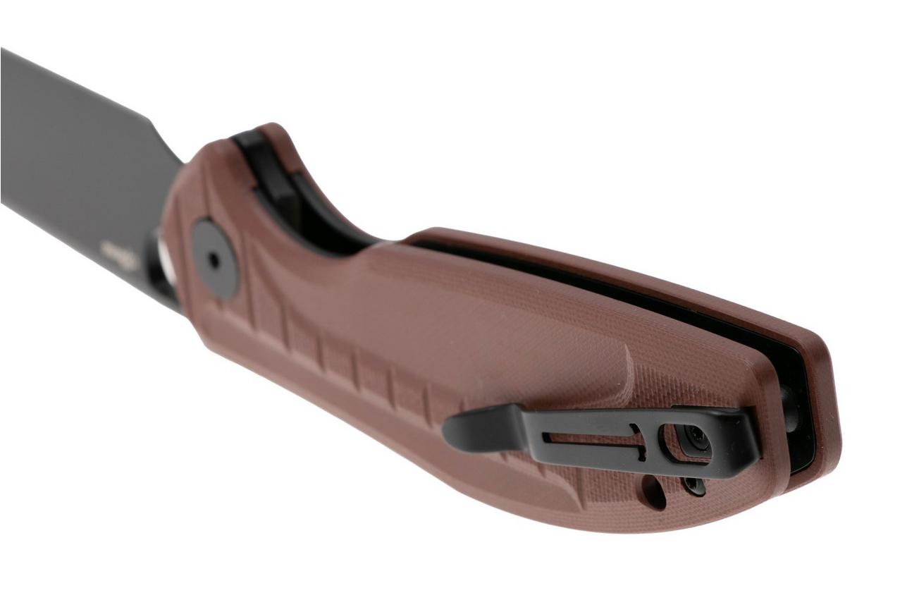 Bestechman Angry Owl BMK12D-2 PVD D2, Brown G10, zakmes