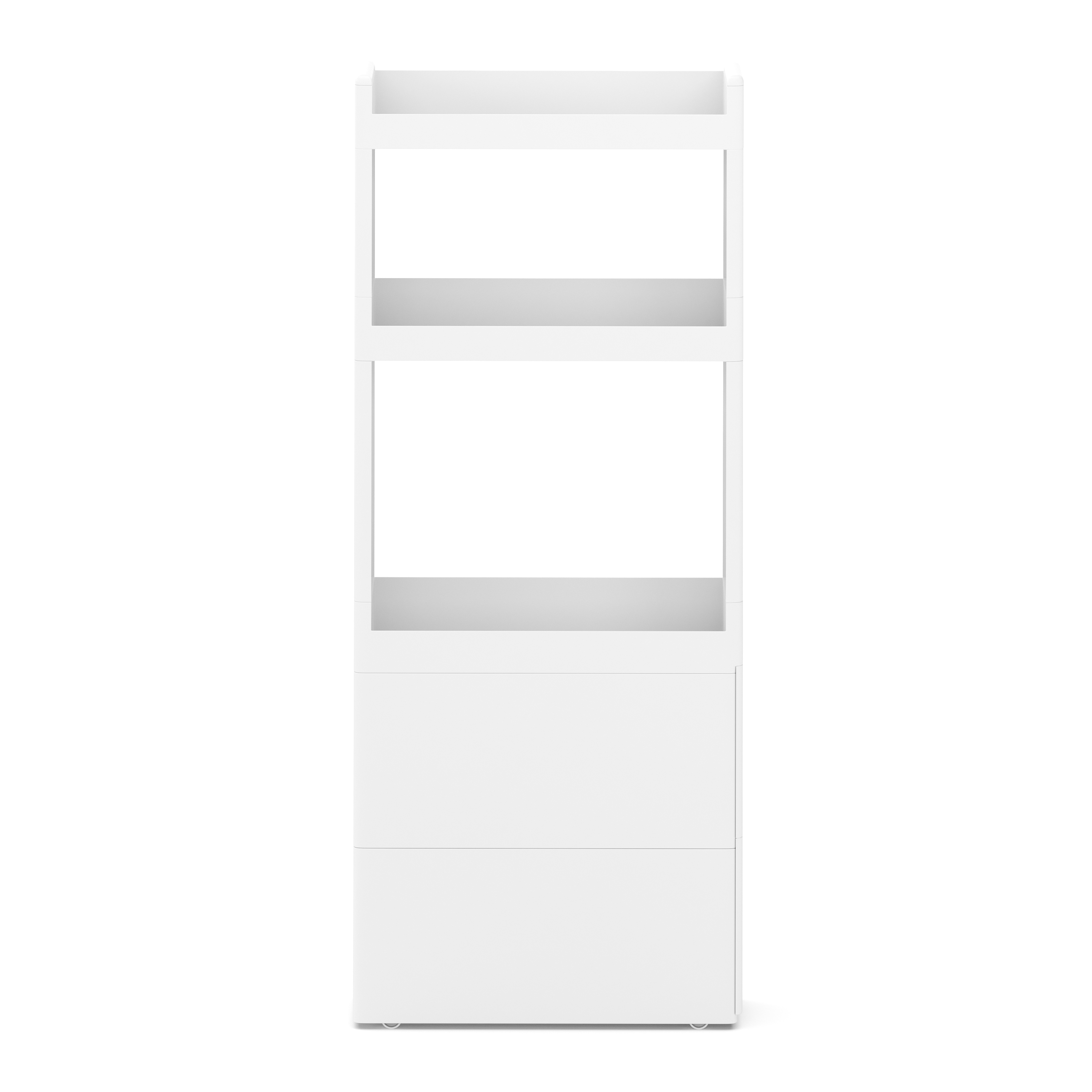 Nischenregal 17 x 45 x 107 cm weiss/braun