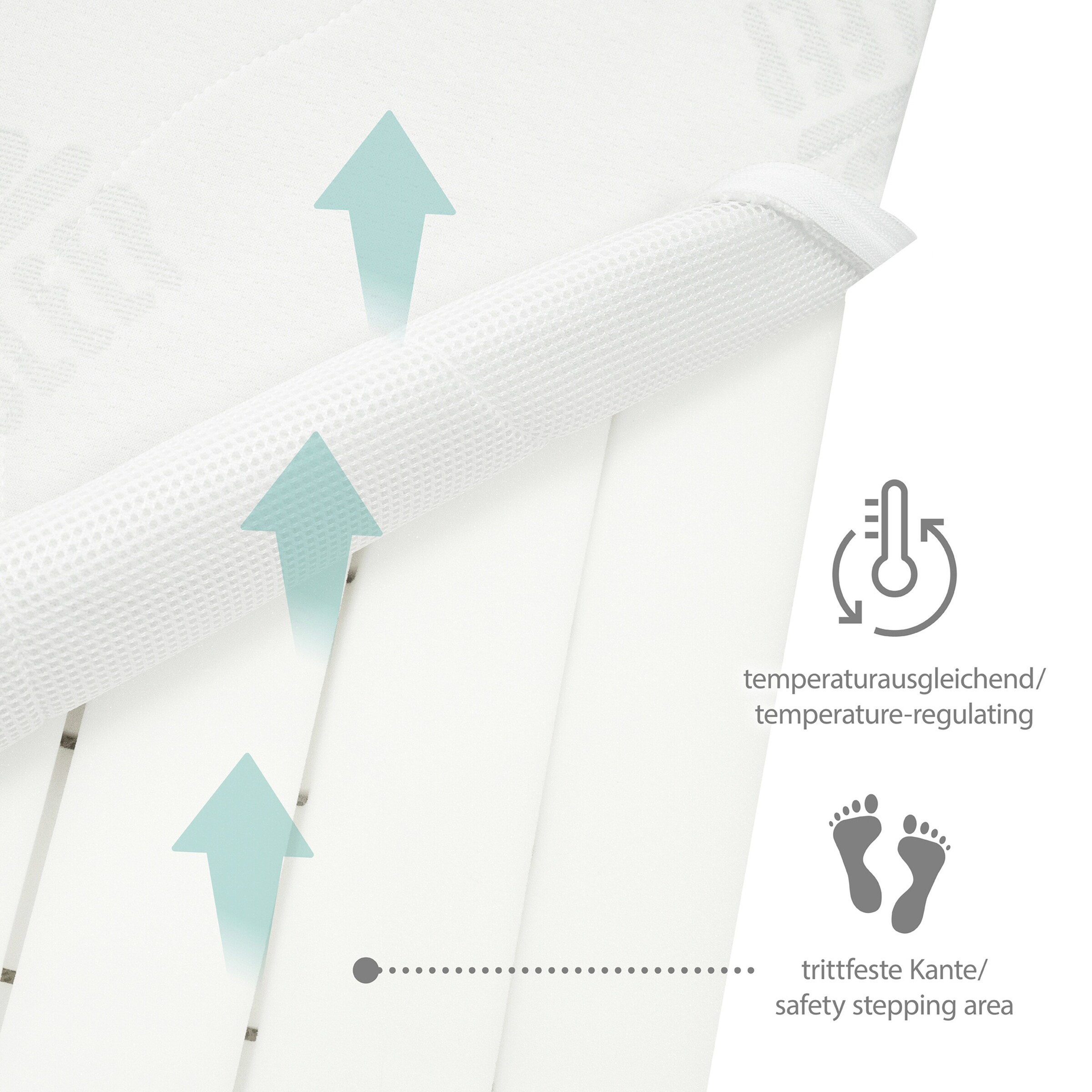 roba Stubenbettmatratze Air Balance PLUS, 45x85 cm safe asleep®