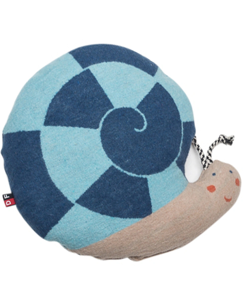 Zierkissen JUWEL - SCHNECKE (30x30) in blau