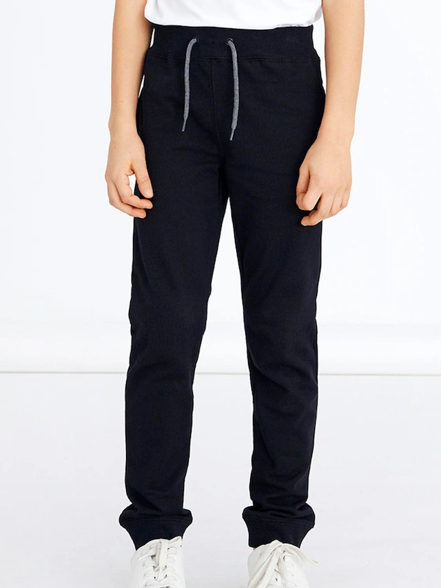 Name It Jogginghose »NKMSWEAT für Jungen mit verstellbarem Bund und Kordelzug«  unifarben, casual, regular fit, Baumwollmix, Rundhals