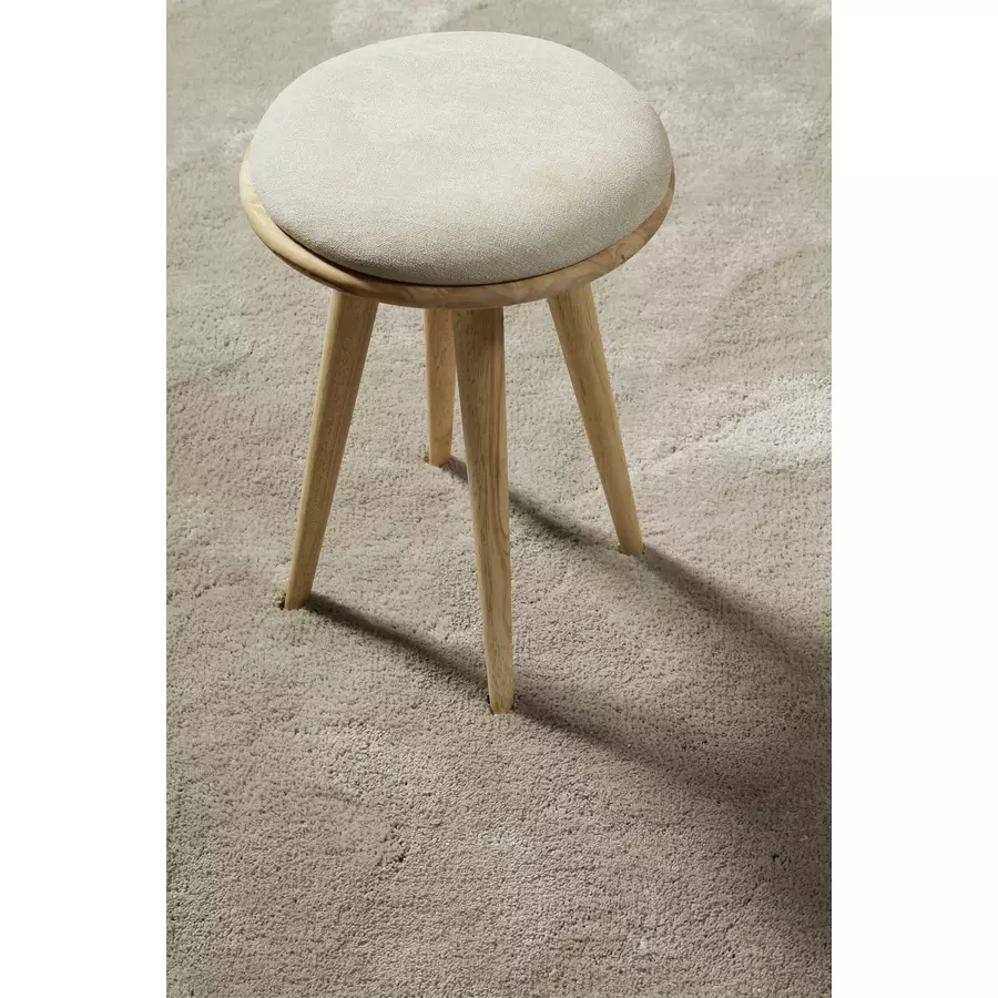 Homie Living Hochflorteppich Pisa hellgrau creme