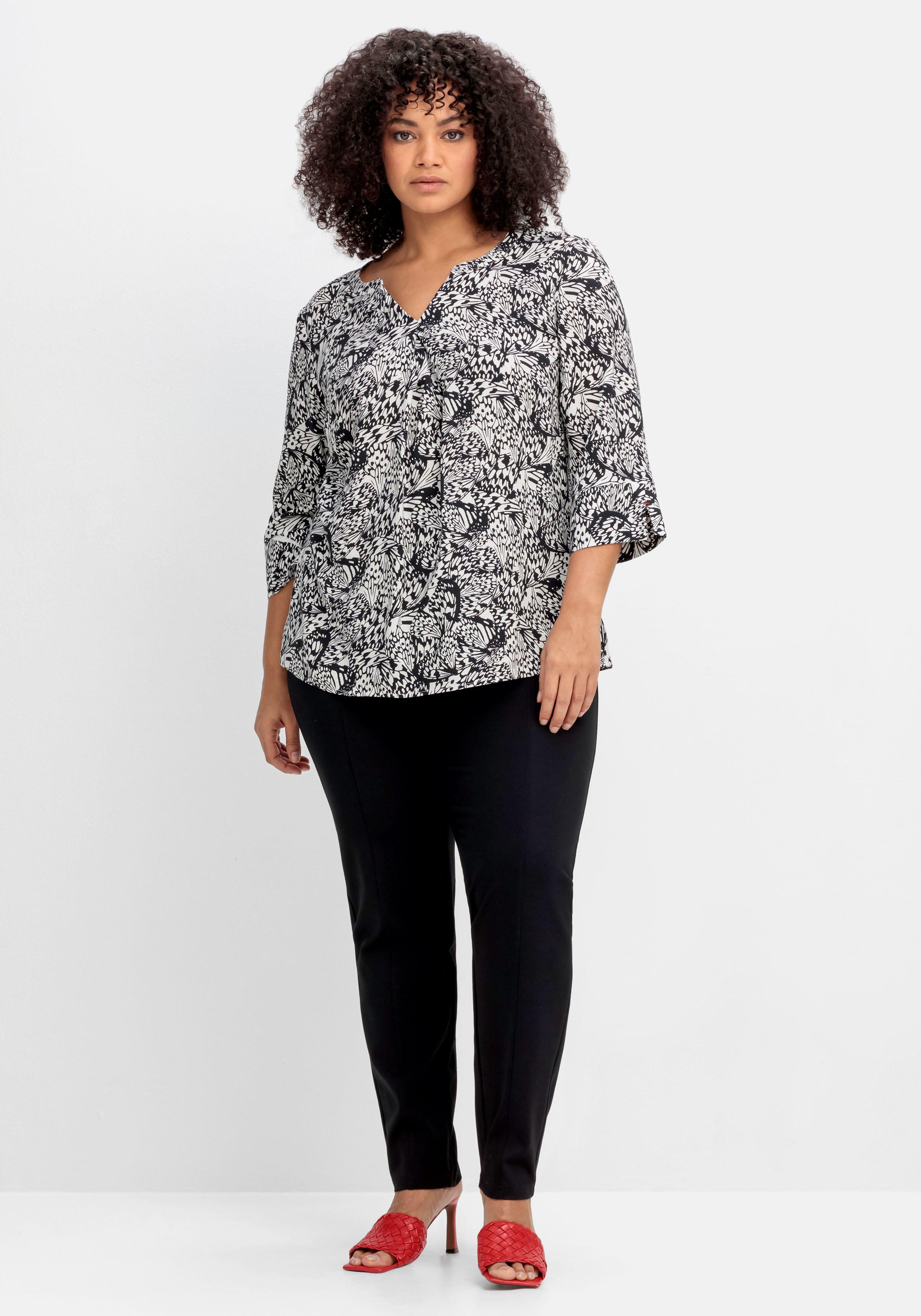 Tunika mit 3/4-Arm und Alloverprint
