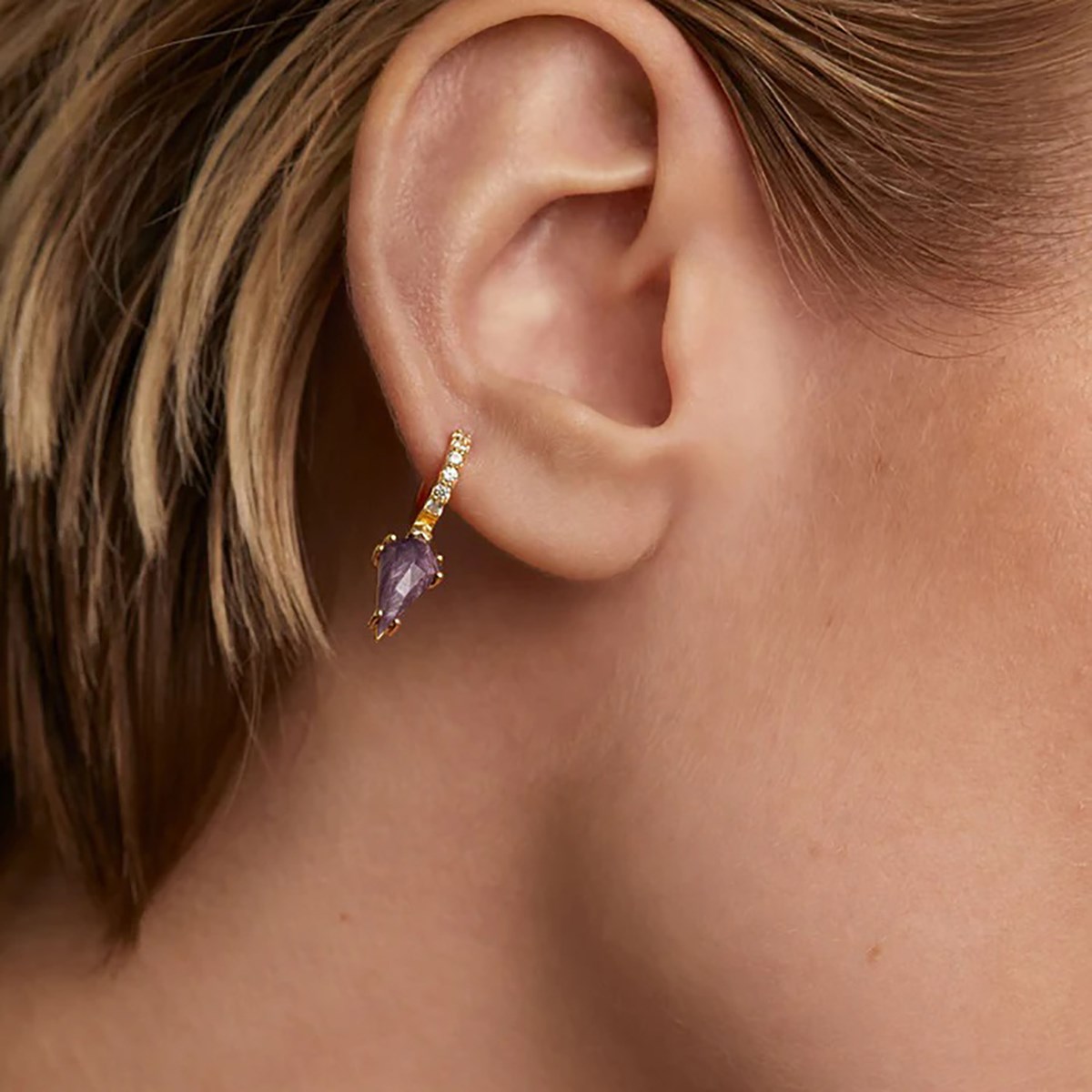 Boucle d'oreille individuelle PdPaola Naoki Charoïte