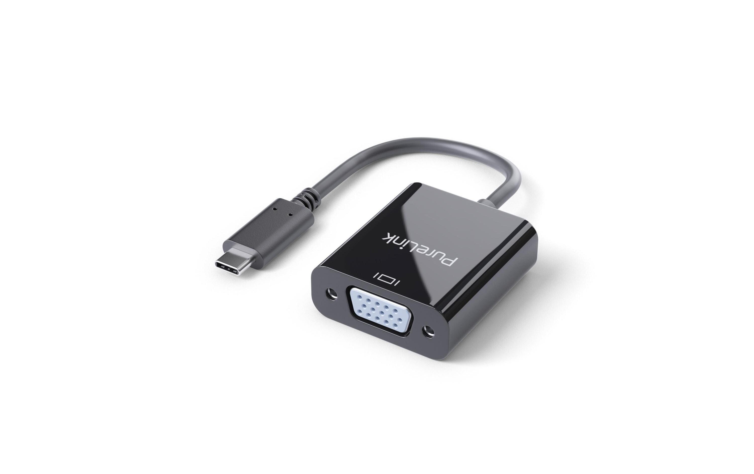 Adapter IS221 USB Type-C - VGA, SchwarzPureLink Premium USB-C auf VGA (Alt Mode) Adapter, Portsaver 0,10m, schwarz