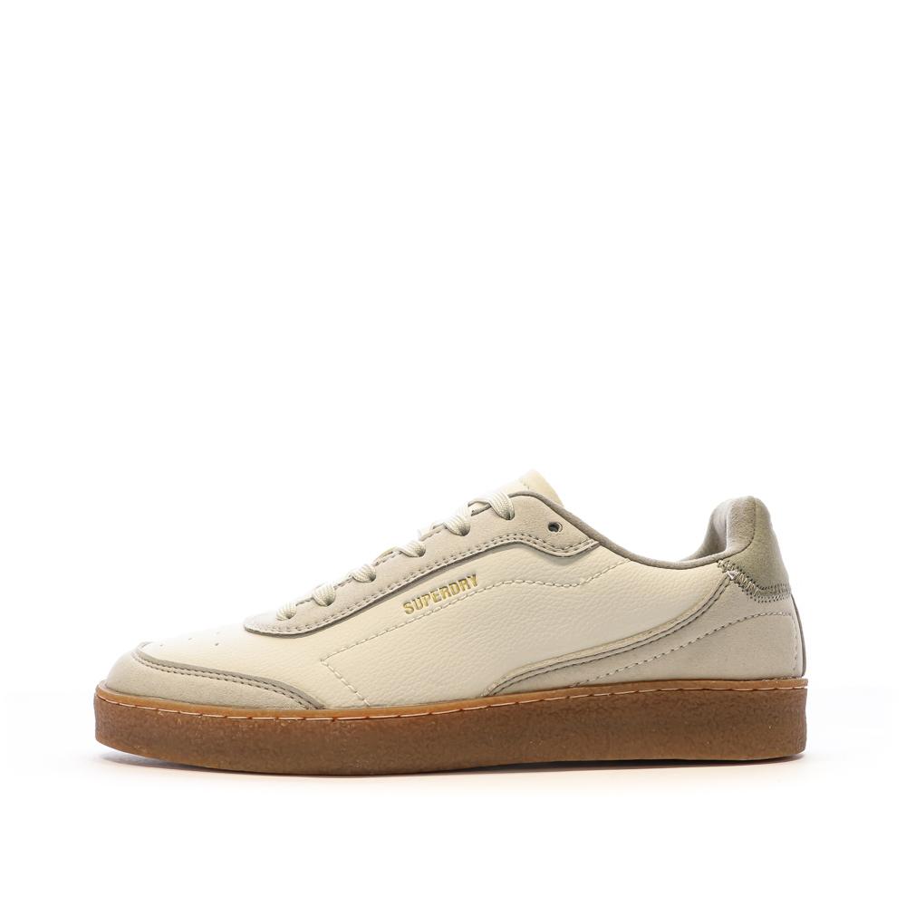 Superdry Baskets Blanche/Grise Femme Superdry Retro Sleek