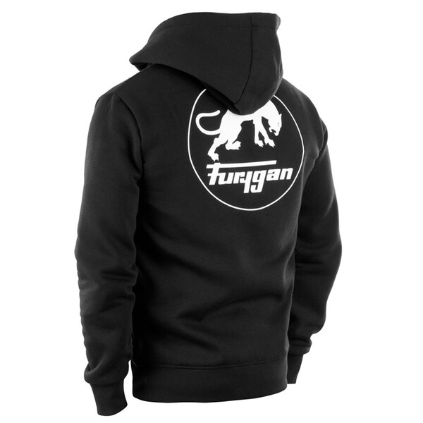 Furygan - Sweat zippé à capuche Corpo Noir / Blanc