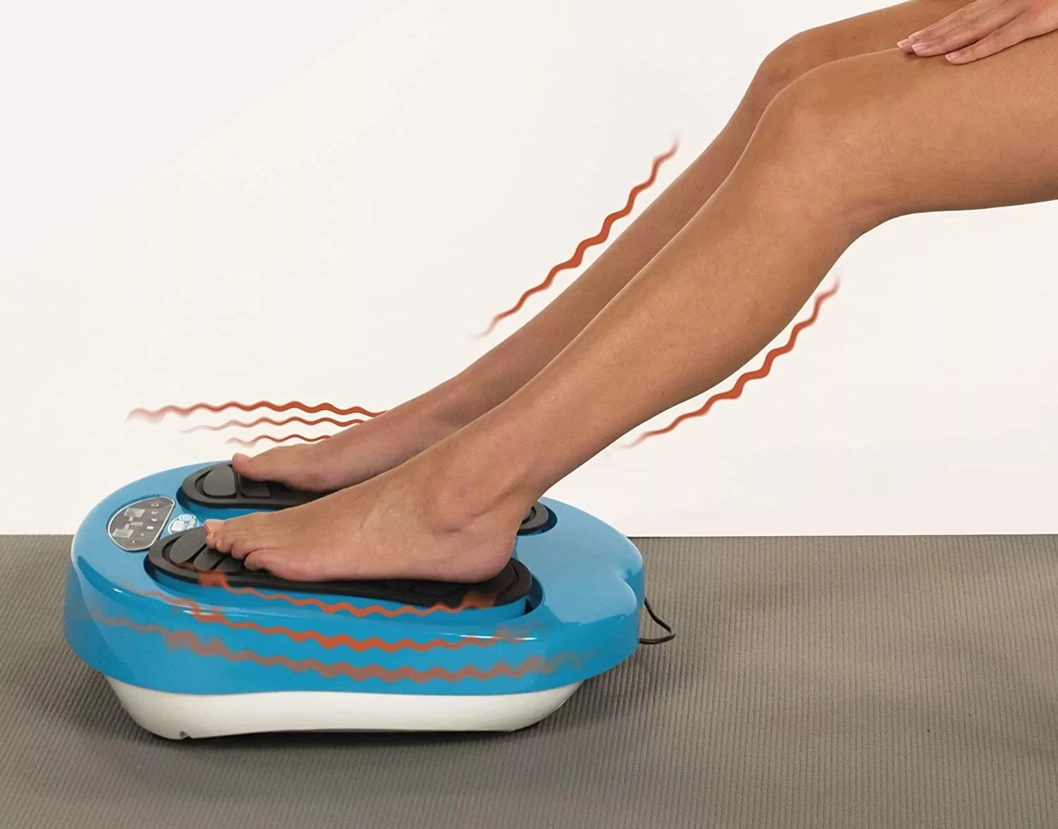 Leg Action Fuss Massagegerät Shiatsu Vibrationsplatte für Füsse / Beine - Blau