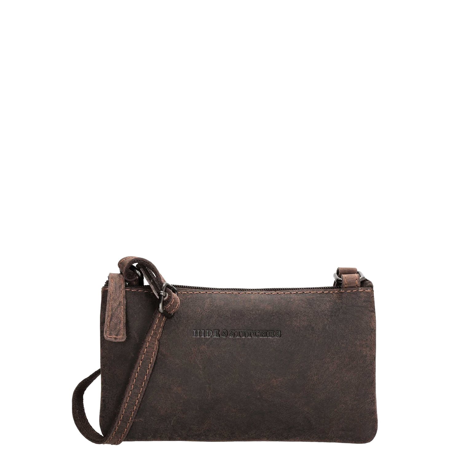 Hide & Stitches Idaho Voyage Schoudertas donkerbruin