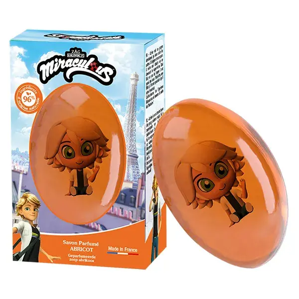 Le Comptoir Du Bain & Miraculous Apricot Sabonete Sólido com Estatueta de Adrien 75g