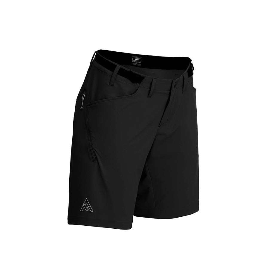 7mesh Farside Gravel Fietsbroek Kort Zwart/Zwart Dames