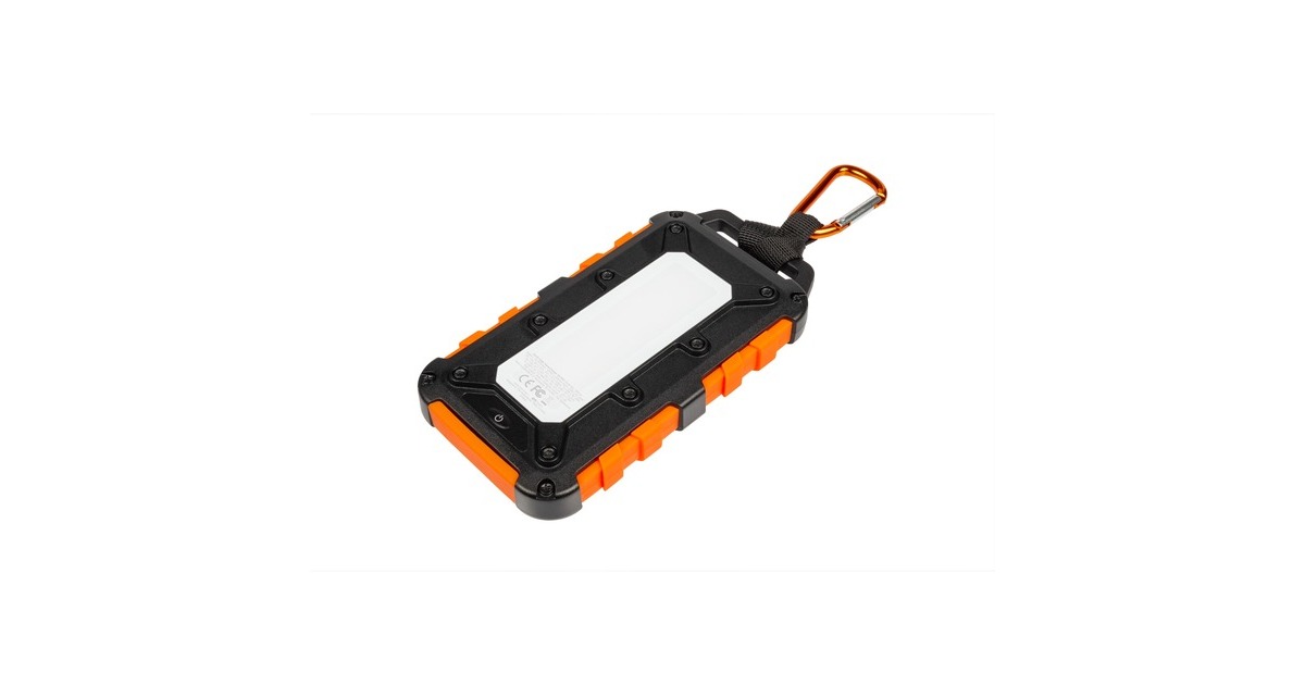 XtormXR104 - Xtreme Solar Powerbank 20W - 10.000 mAh  (Zwart/oranje, Waterproof IPX4)