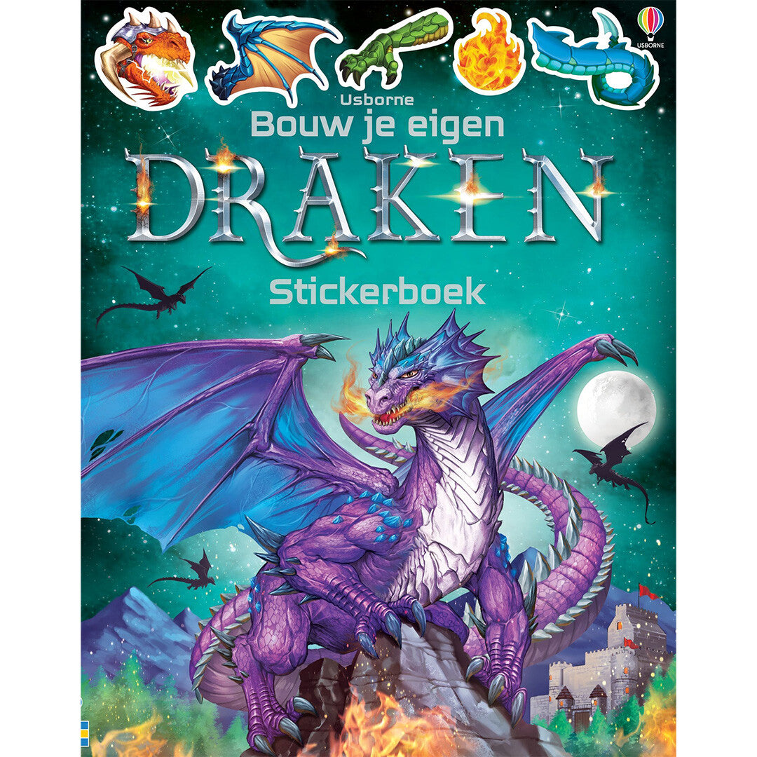 Usborne stickerboek bouw je eigen draken
