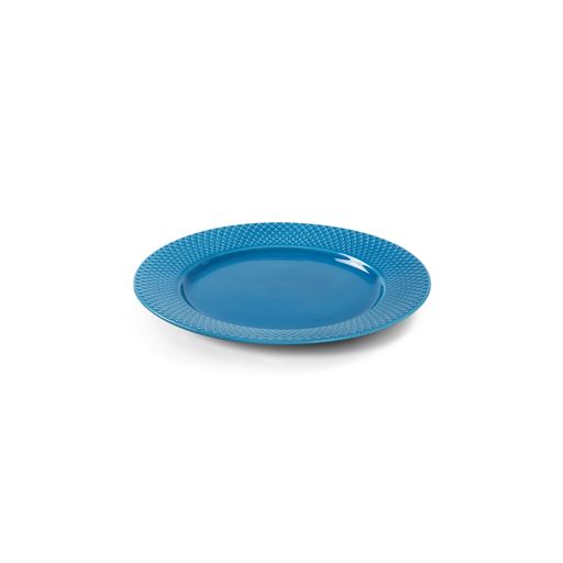 Lyngby Porcelæn Rhombe Color Tallerken, Blå, Ø27 cm