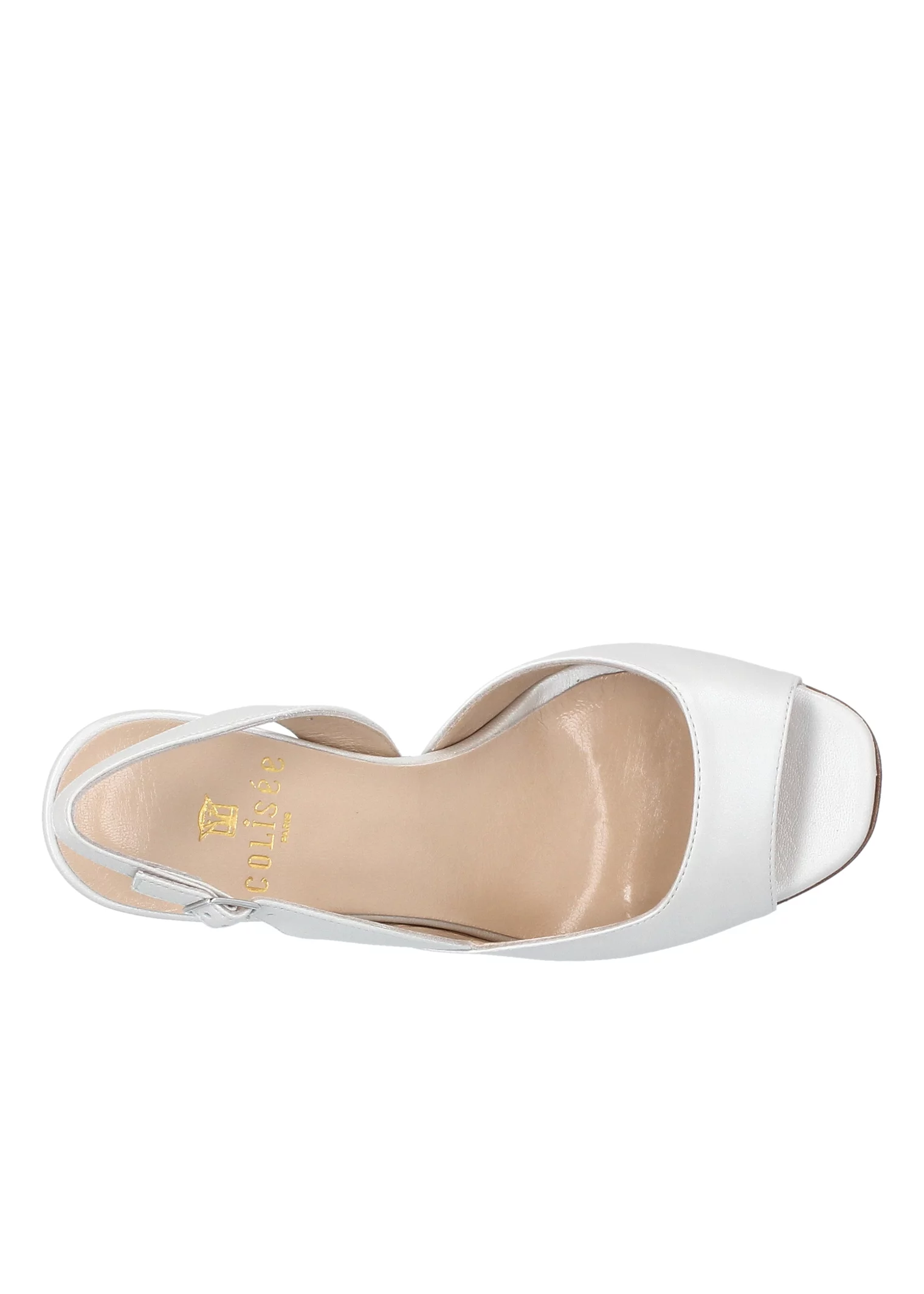 SANDALE REGINE CUIR NACRE