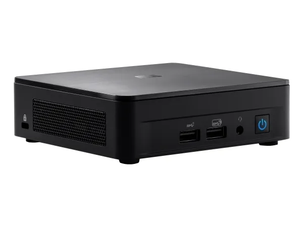 ASUS NUC 12 Pro Slim Kit RNUC12WSKI300000I - Barebone - mini PC 1 x Core i3 1220P / op til 4.4 GHz - RAM 0 GB - UHD Graphics - IEEE 802.11ax (Wi-Fi 6E), Bluetooth 5.2, 2.5 Gigabit Ethernet, Gigabit Ethernet - sort