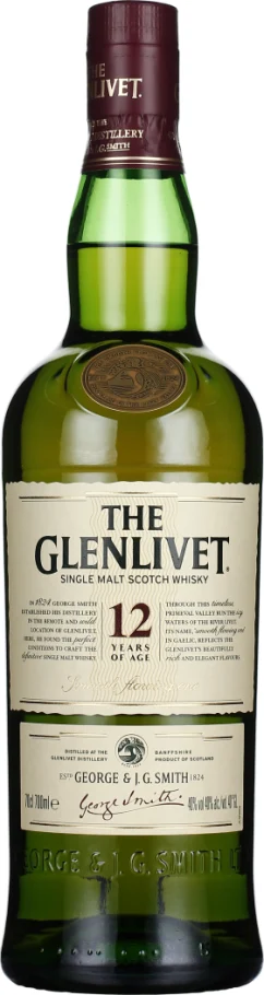 THE GLENLIVET 12 YEARS SINGLE MALT 70CL