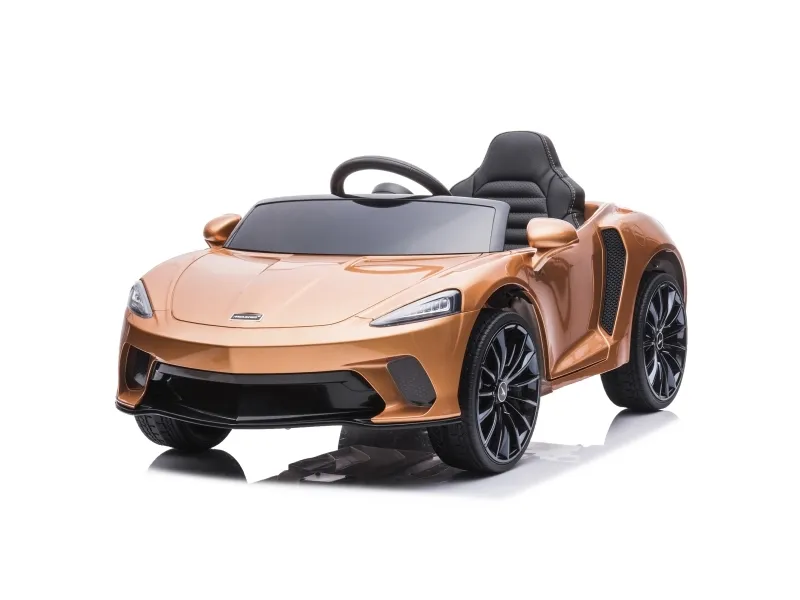 Elbil McLaren GT 12V7 AH , EVA hjul, lædersæde spraymalet kobber NORDIC PLAY Speed (805-891)