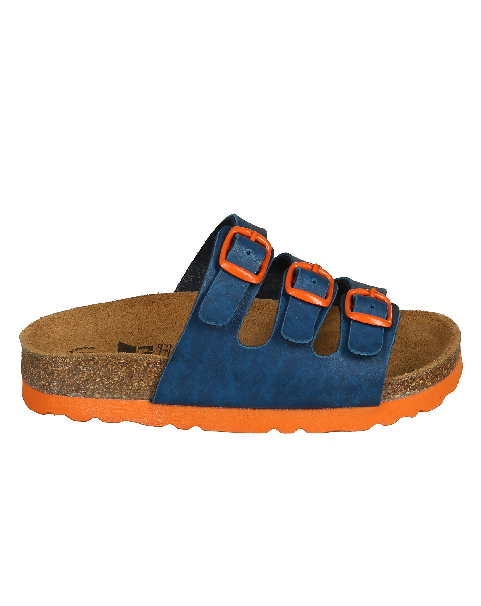 Pantoletten BIOLKids in marine/orange