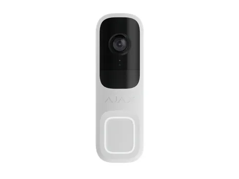 Ajax Doorbell, Hvid, Trådløs, 2,4 GHz, 802.11b, 802.11g, Wi-Fi 4 (802.11n), 500 m, 85 dB