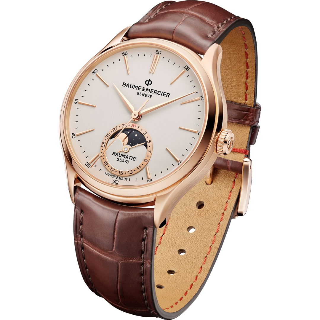 Baume et Mercier Clifton Baumatic Gold 10736 Automatik Mondphase