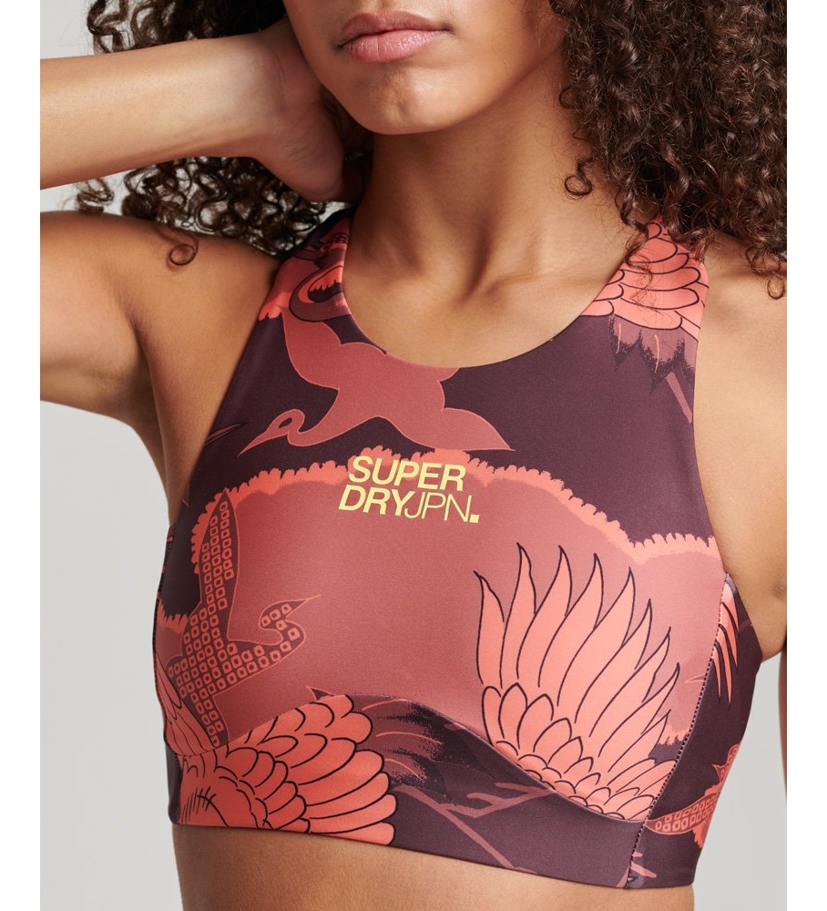 Sutiã Superdry Core Active, laranja, lilás