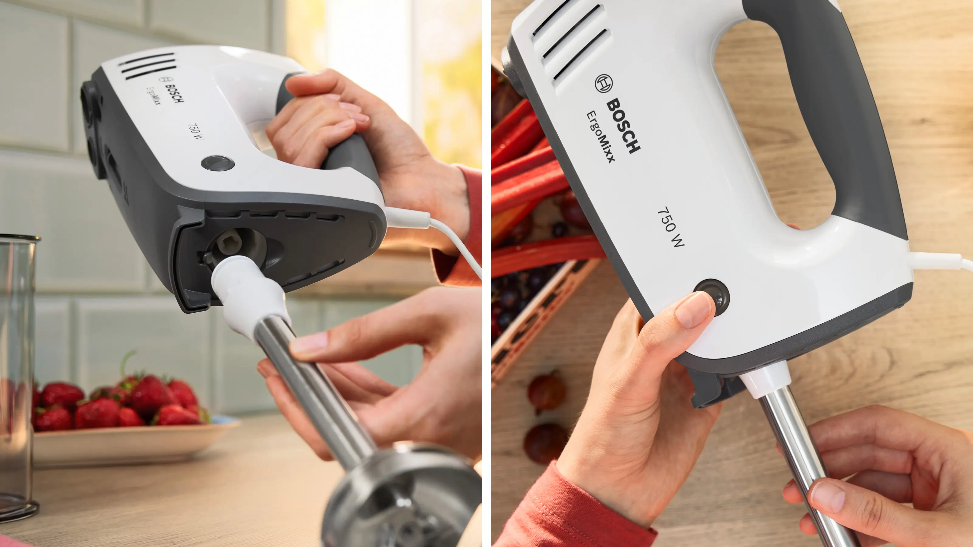 Handmixer ErgoMixx 750 W Wit, Grijs MFQ37470