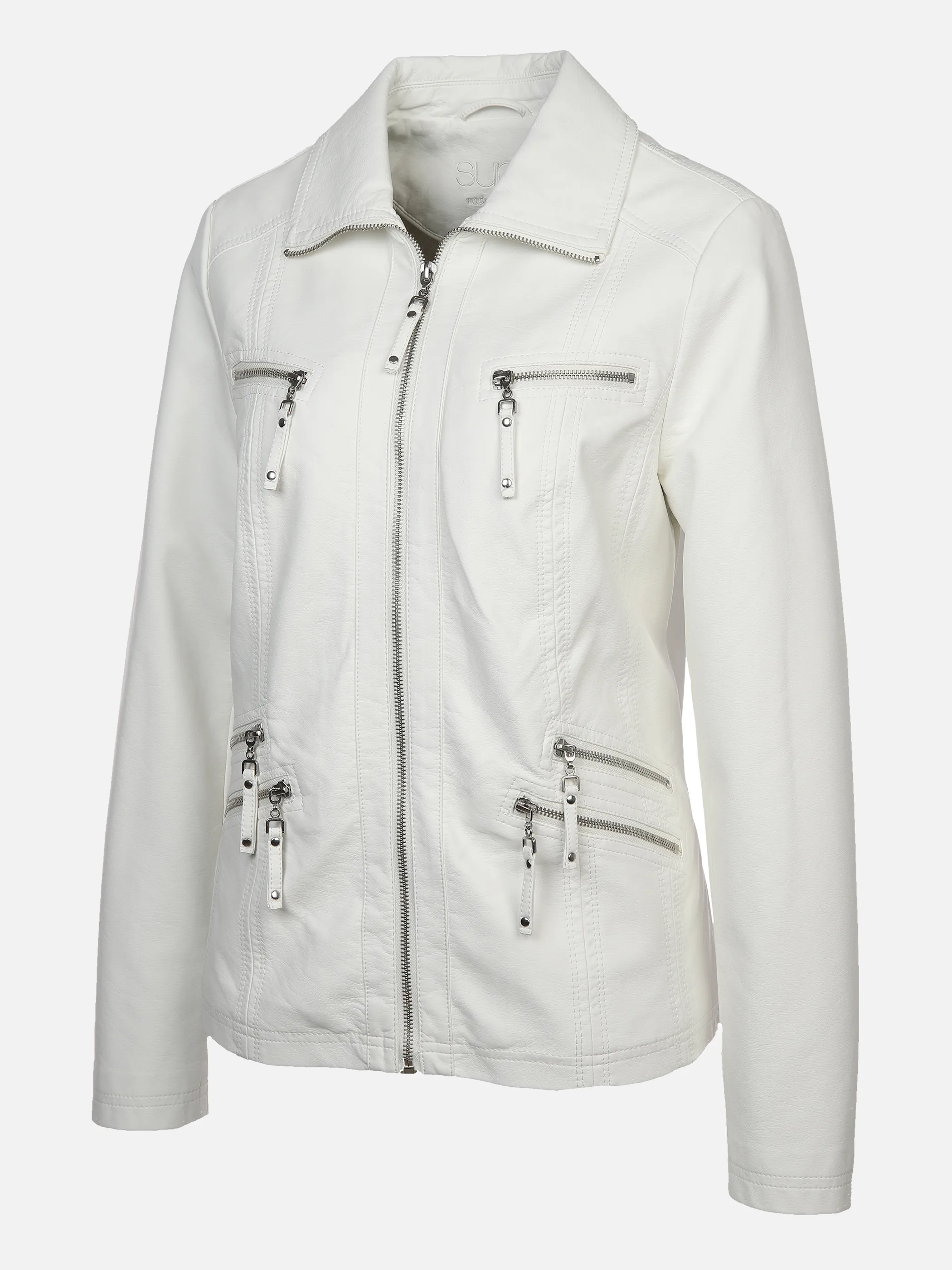 Damen Bikerjacke in Kunstleder