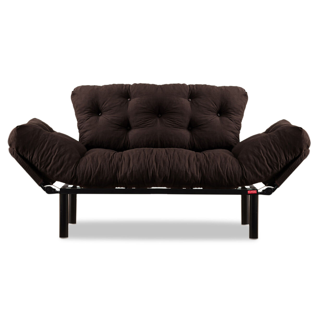 Atelier del Sofa Canapé 2 places convertible Nitta marron - 155x85x73 cm