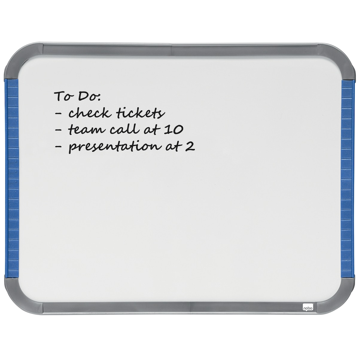 Nobo Mini magnetisk tavle tynn sølv ramme 22x28cm