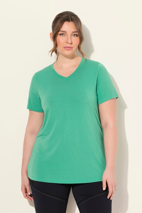 Funktionsshirt, antibakteriell, V-Ausschnitt, Halbarm