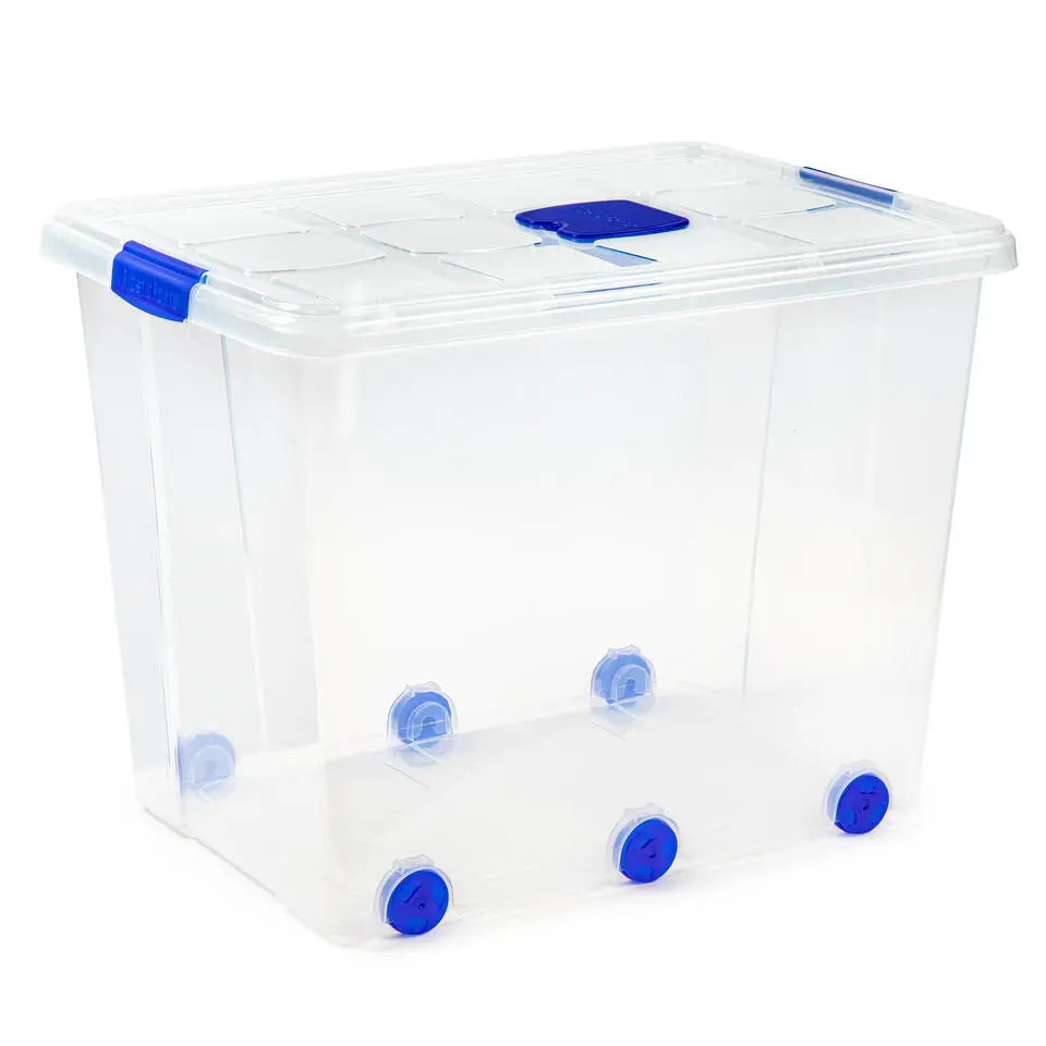 Plasticforte Opslagbak met deksel - 1x - 86L - 62 x 45 x 47 cm