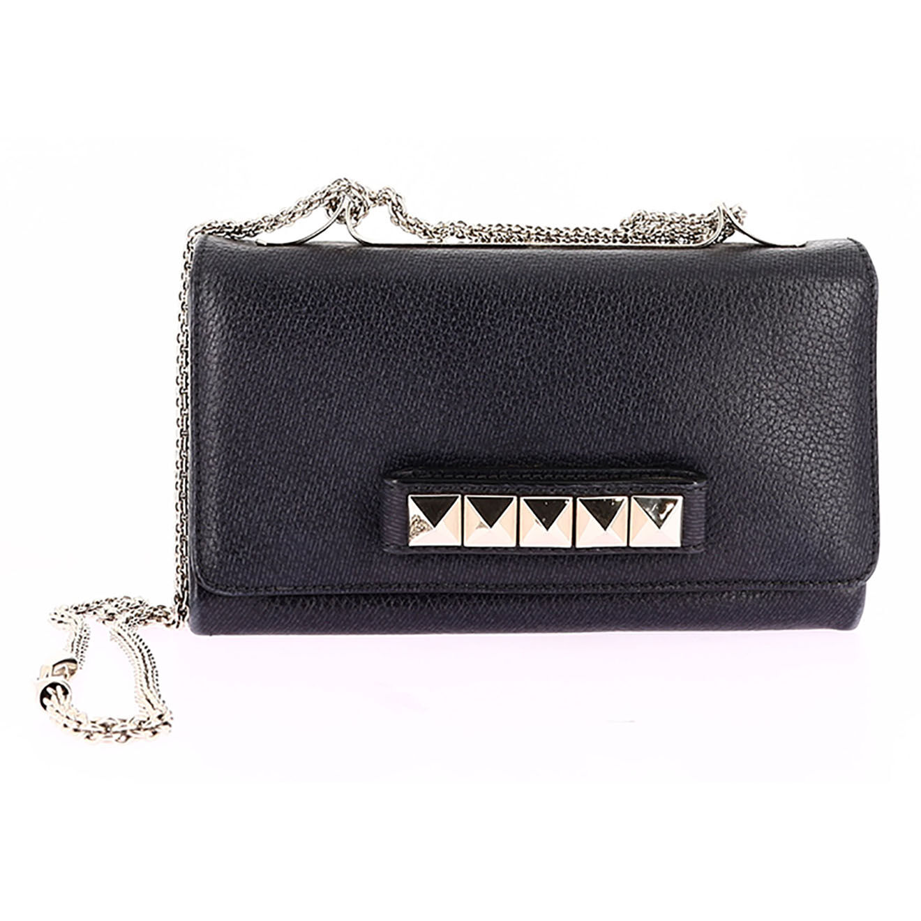 Valentino Sac bandoulière Vavavoom en Cuir marine - Très bon état - L.23 cm